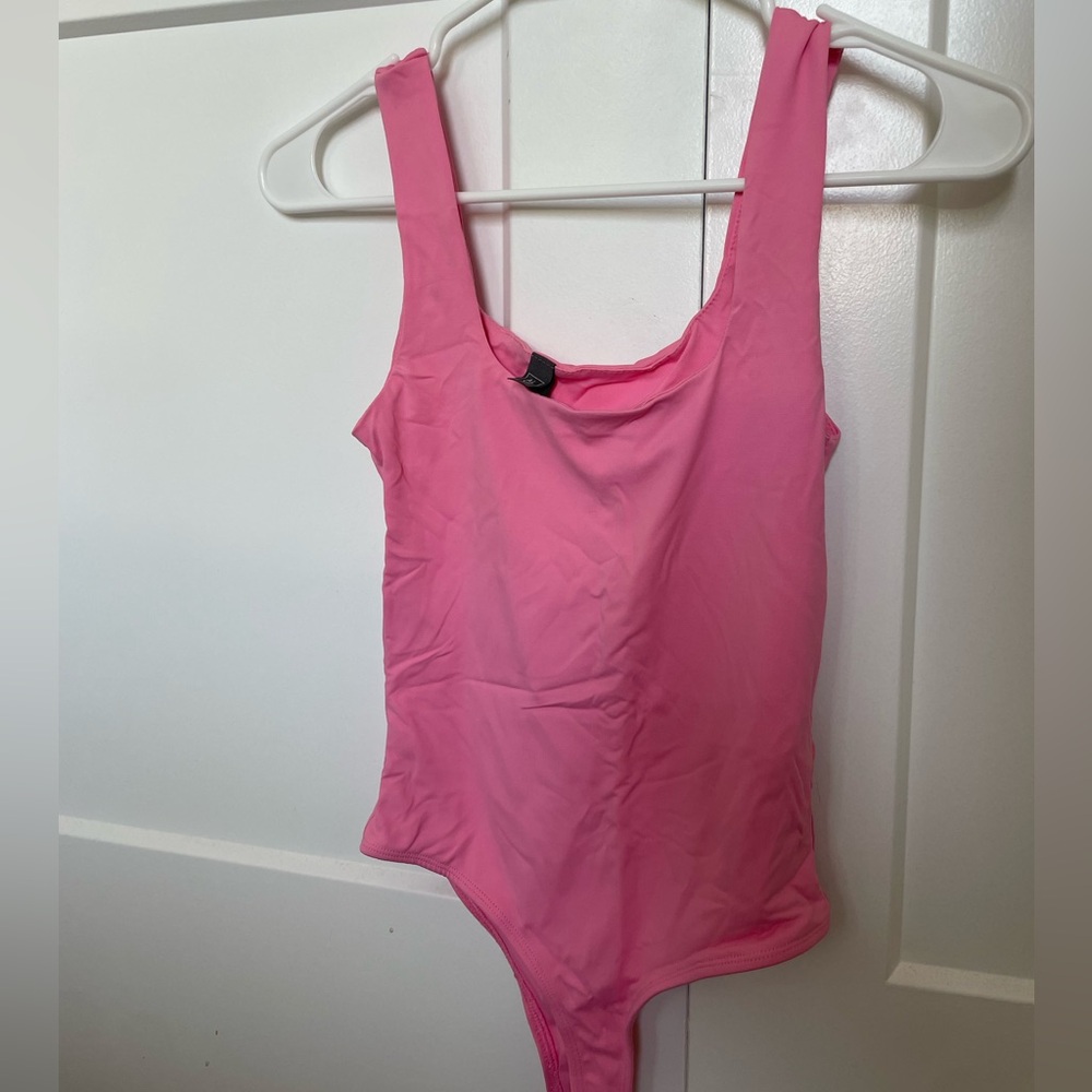 pink bodysuit